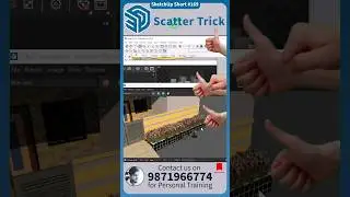 🔷 SketchUp Short - 169, Scatter Trick