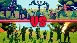 GREAT FOREST TEAM vs DARK WARRIORS TEAM - Totally Accurate Battle Simulator | TABS