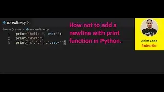 How not to add a newline with print function in Python