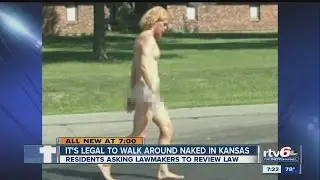 VIDEO: Kansas residents surprised by nudity law