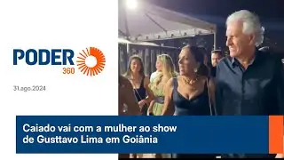 Caiado vai com a mulher ao show de Gusttavo Lima em Goiânia