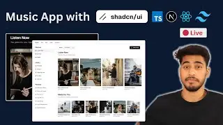 🔴Live - Create Music App With ShadcnUi, NextJs, TS, TailwindCSS, ReactQuery, Music API & More