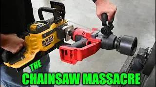 DeWALT Chainsaw + Milwaukee Impact Wrench