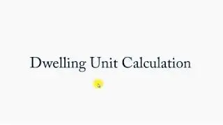 GATE ARCHITECTURE & PLANNING I HOUSING I DWELLING UNIT CALCULATION
