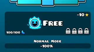 Geometry Dash Free (All Levels 1~23 / All Coins / All Main Levels 0 Click Untouch)