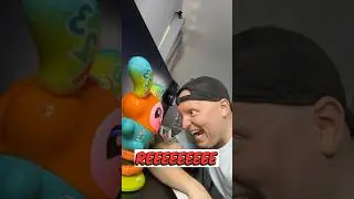 I yelled reee at a toy 