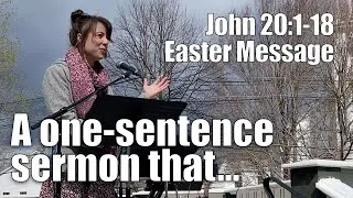 Mary Magdalene and the Gardener | John 20:1-18 Easter Sermon by Monica (Woman Preacher)