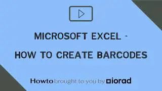 Microsoft Excel - How to create barcodes