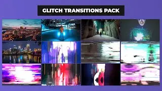 Glitch Transitions Pack | Design After Effects Template Free