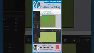 🔷 SketchUp Short - 144, How to Fix Material Tiling