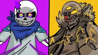 Omnipotent! Sans/Omnithorn!Sans VS Dust! trust Sans [Animation]