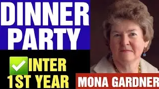 ✅THE DINNER PARTY INTER 1ST YEAR ENGLISH