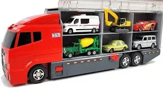 13 Type Tomica Cars ☆ Tomica opening and put in big Okatazuke convoy!