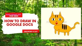 How To Draw in Google Docs | Drawing a cat with shapes
