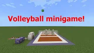 How to make a volleyball game in minecraft