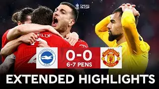 EXTENDED HIGHLIGHTS | Brighton 0-0 (6-7 PENS) Manchester United | Emirates FA Cup 2022-23