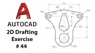 AutoCAD 2D Drafting Exercise # 44 - Basic to Advance in Hindi