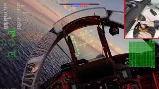 War Thunder Joystick Simulation Gameplay MIG 29 G Track IR First Person No Commentary