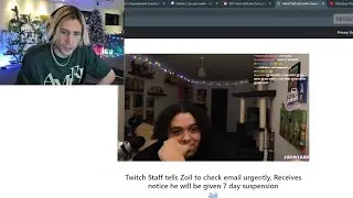 xQc Reacts to Zoil Getting Banned for 7 Days