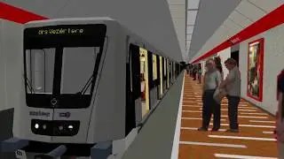 OpenBVE Budapest metro M2 Déli Pályaudvar - Örs Vezér Tere (cabview)