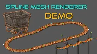 Spline Mesh Renderer v1.0 Demo (Unity 3D)