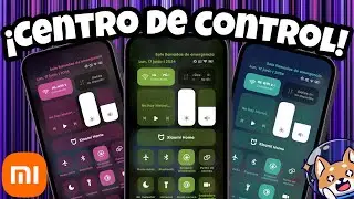 😍Actualiza y PERSONALIZA Tu Xiaomi Con este Centro de Control de HyperOS!🔥Temático Android 15