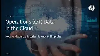 Operations (OT) Data in the Cloud