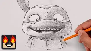 How To Draw Michelangelo | Ninja Turtle Sketch Tutorial