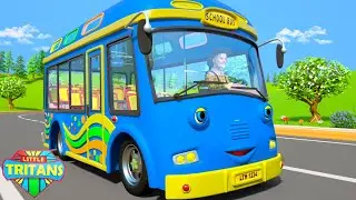 Колеса на автобусе песня для детей и мультфильм видео от Little Tritans