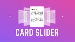 Animation Card Slider in HTML CSS & JavaScript | Owl Carousel