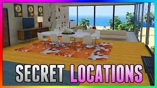 GTA 5 Online - Best SECRET LOCATIONS & HIDDEN INTERIORS! (GTA 5 Solo Wallbreaches/Hiding Spots)