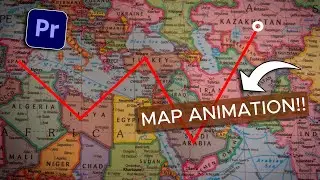 Draw an Animated Travel Line on Map in Premiere Pro