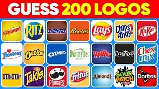 Guess The Snack Logo in 1 Second! | 200 Famous Logos | Logo Quiz