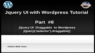 How to use jQuery UI with wordpress for beginners from scratch -  jQuery Draggable with Wordpress