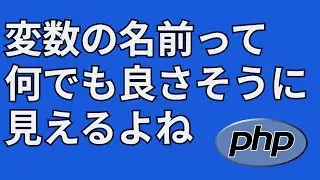 変数と定数をPHPで書くとこんな感じよ、って話