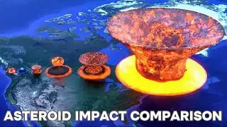 Asteroid impact Comparison On Earth☄️🌎🔥