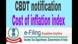 CBDT notified Cost of inflation index for Financial year 2020-21 Capital gain tax