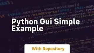 python gui simple example