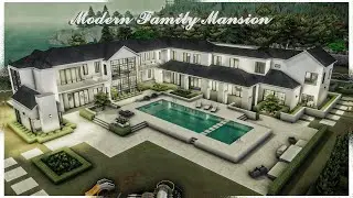 Perfect Mega Modern Family Mansion | The Sims 4 [NO CC]