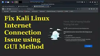 Fix Kali Linux Internet Connection Issue - GUI Method | Kali Linux Network Not Working