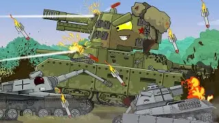 Soviet Bogatyr Fedor vs. the Third Reich Fanatics - Cartoons about tanks