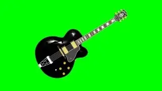 guitar - different views - green screen effect