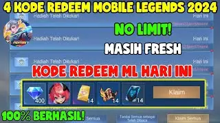 NO LIMIT! 4 KODE REDEEM ML TERBARU KODE REDEEM MOBILE LEGENDS KODE REDEEM ML HARI INI AGUSTUS 2024