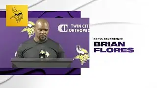 Brian Flores Talks About Where the Minnesota Vikings Defense is at as OTAs Begin