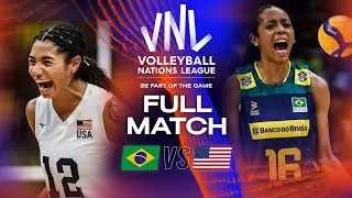 Thompson’s Secret to Outplaying Brazil! 😳 - Brazil vs. USA - Full Match | Women's VNL 2023