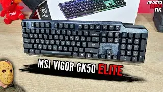 MSI VIGOR GK50 ELITE - полноразмерная игровая механическая клавиатура на свитчах KAILH BOX WHITE.