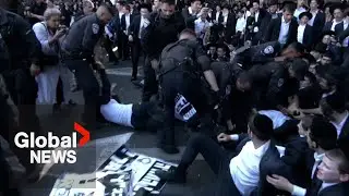 Ultra-Orthodox Jews in Israel protest against military conscription ruling