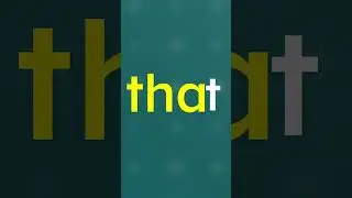 😄 Sight Word 'That' Discovery: That Is Fun! 🎉 