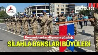 Komandoların silahla dansı büyüledi 