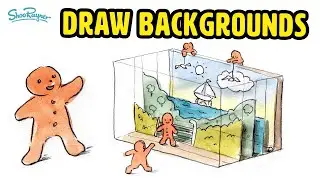 How to draw backgrounds for illustrations